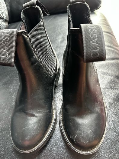 Rhinegold Classic kids leather boots 12C