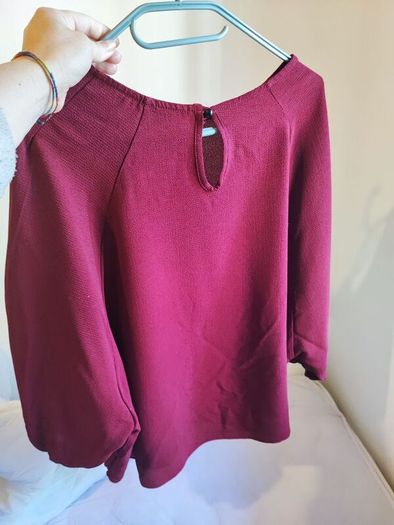 Boohoo Burgundy top Size 8 UK