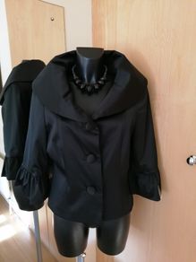 Women's Jacket Black Satin NWT SIZE 16