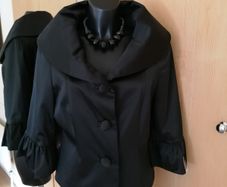Women's Jacket Black Satin NWT SIZE 16