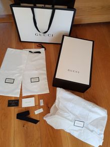 Gucci Presentation Case with Dust Covers, Gift Bag, Tissue, Ribbon, Care Cards etc.