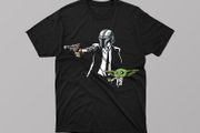 Baby yoda star wars the mandalorian the child t-shirt
