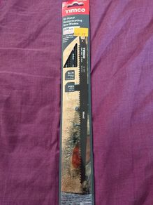 NEW BI - Metal Reciprocating Sabre Saw blade 300mm. Shed house clearance sale unwanted stuff gift car boot sale diy carpenter heating
