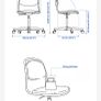 ORFJALL Swivel desk chair Image 2
