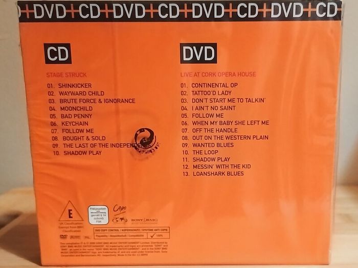 Rory Gallagher Stage Struck CD and Live At The Cork Opera House DVD