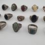 Bohemian Antique Jewellery Bundle 15 Mixed Brass Statement Rings Image 8