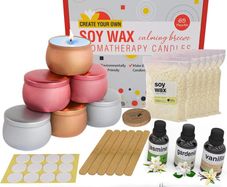 Aromatherapy Candle Making Kit for Adults - Make Your Own Candles Craft Sets for Adults - Craft Gifts for Women & Arts and Crafts for Adults - Relaxing Jasmine, Gardenia & Vanilla Scent (FREE POSTAGE)