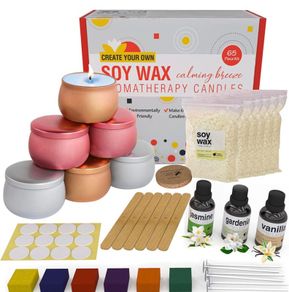 Aromatherapy Candle Making Kit for Adults - Make Your Own Candles Craft Sets for Adults - Craft Gifts for Women & Arts and Crafts for Adults - Relaxing Jasmine, Gardenia & Vanilla Scent (FREE POSTAGE)