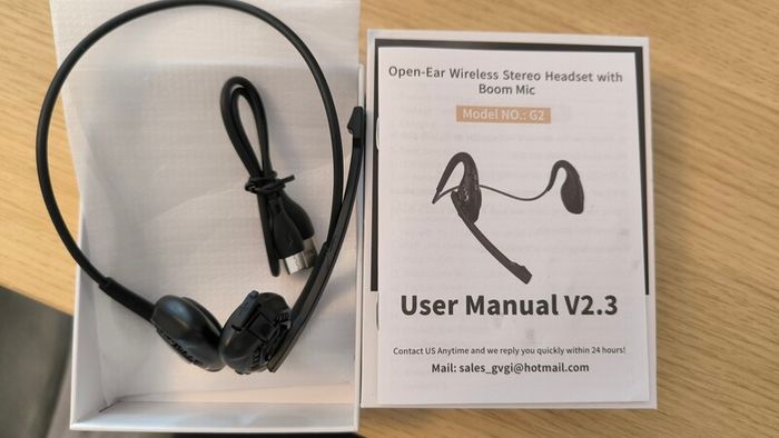 G2 Open Ear Headphones with Noise Cancelling Microphone, Wireless Earphones