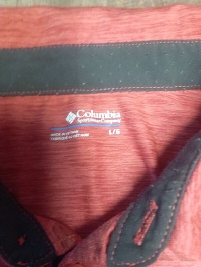 columbia polo shirt(omni shade) size large