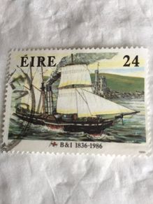 Irish stamp- B & I Line 1836 - 1986