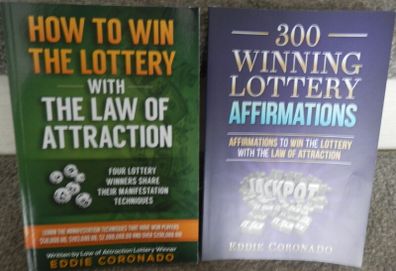 2 Paperbacks on Manifestation on Lottery Winning, by real winner 10 euro