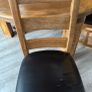 Solid Oak Round Dining Table & Chairs Image 3