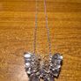 Vintage Large Butterfly Pendant + Chain Image 5
