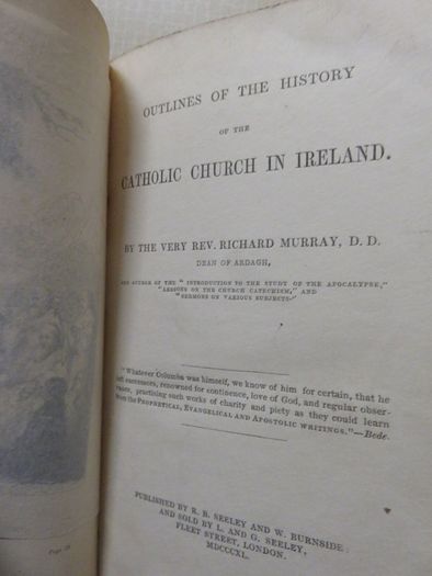History of the Catholic church in Ireland , Richard Murray d.d.