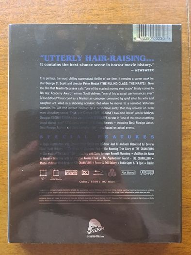 The Changeling Limited Blu Ray W/Slipcover. SEVERIN FILMS US IMPORT