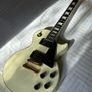 1987 Burny Les Paul Custom Alpine White Split Diamond Inlay Image 2