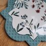 Set of ceramic coasters folk flowers NEW Image 4
