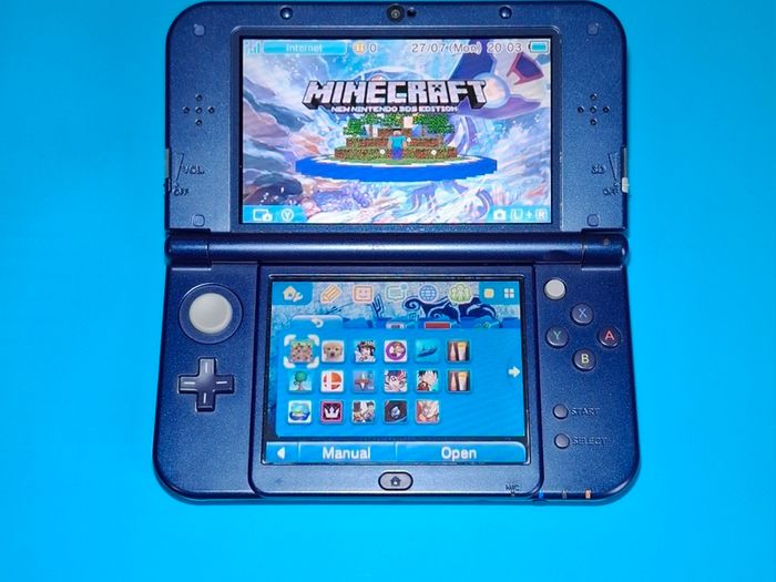 New 3DS XL Metallic Blue (Modded)