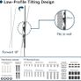 Ultra Slim TV Wall Bracket Mount for 23-60 inchs LCD LED TVs, Low Profile Tilt TV Wall Mount up to VESA 400x400mm, 50 inch tv wall bracket with Spring Locking System, Includes 5 Cable Ties (FREE POSTAGE) Image 4