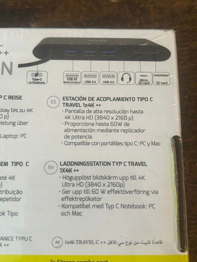 Docking station type C - new