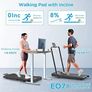 Folding Treadmill with 8% Incline, 3 In 1 Under Desk Walking Pad for Home and Office, 3 Adjustable Incline,1-12 KM/H, Portable Treadmill with LED Display, Remote Control,Installation Free Image 3