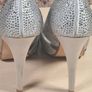 Womens Amy Huberman Bourbon Cluney Brown High Heels Stilettos  Silver Diamontes Size Uk 6.5 Eu 40 LIKE NEW Image 6