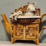 Rare Collectible Royal Albert 'Old Country Roses' Large Washstand Teapot  by Cardew Design Image 3