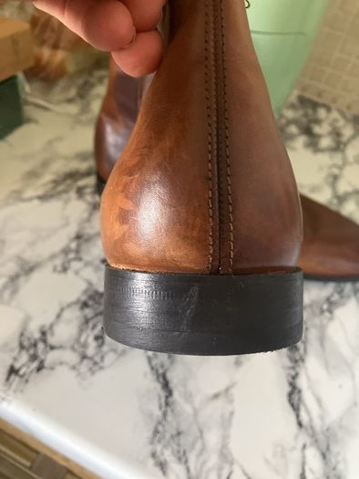Leather boots