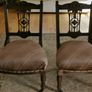 A Pair of Antique carved back nursing chairs Image 5