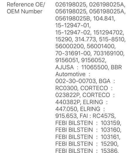 Audi Rocker cover Gasket