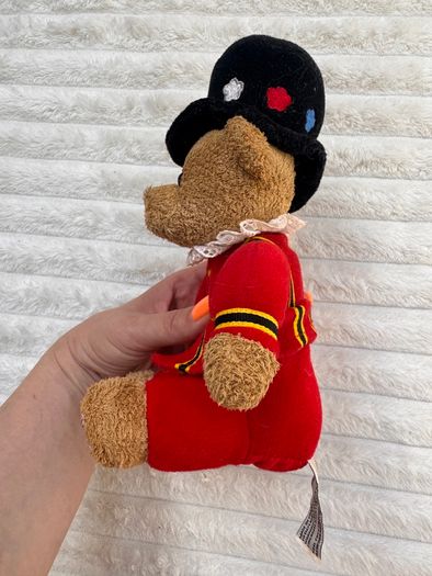 Keel Toys England Royal Palace Guard Bear Plush British Royal Guard approx. 22 cm. Used Please see photos