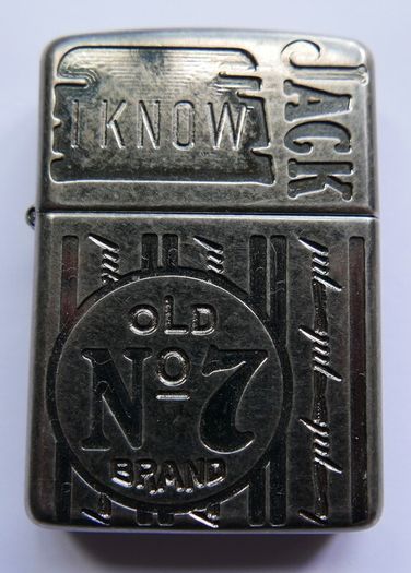 Vintage Zippo Jack Daniel's Jd I Know Jack Armor Zippo Lighter