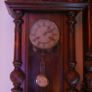 Victorian 'Junghans' German Wall Pendulum Clock 37" x 13,5" (clocks work well, chimes on hour and half hour) Image 2