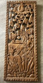 Balinese  Carved Wooden Panel