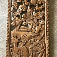 Balinese  Carved Wooden Panel