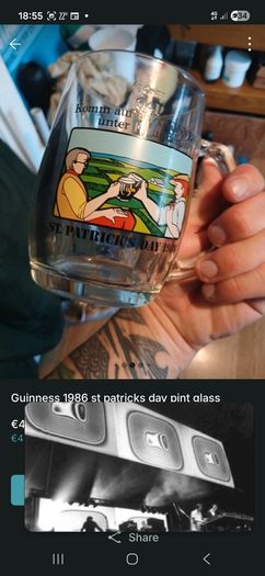 rare guinness pint glass