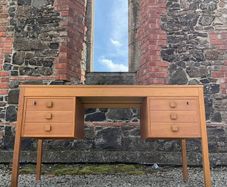 Mid century modern teak danish utility desk