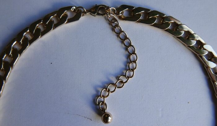 Vintage thick and heavy Yellow Gold Plated Figaro Men's Chain 19,5"