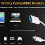 USB C to USB 2.0 Adapter Cable 16cm OTG White Image 5