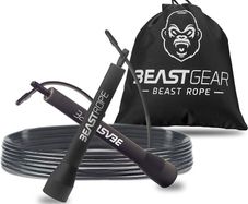 Skipping Rope, Steel Speed Fitness Jump Ropes, Lightweight and Adjustable Workout Equipment for Jumping, MMA, HIIT