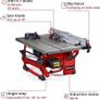 TC-TS 8 l Table Saw - Angle Cuts (to 45), Angle Stop (+/- 60) for Mitre Cuts, Dust Extraction Adaptor - Powerful, Compact and Portable Circular Bench Saw for Woodworking Image 2