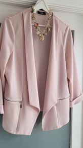 Wallis blush drape jacket Sz 18 (Fit 14-18UK)