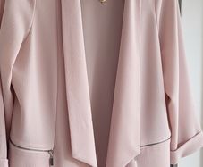 Wallis blush drape jacket Sz 18 (Fit 14-18UK)