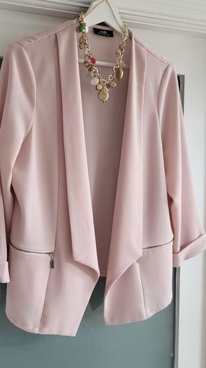 Wallis blush drape jacket Sz 18 (Fit 14-18UK)
