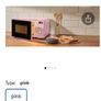 Silvercrest Pink Microwave Image 4