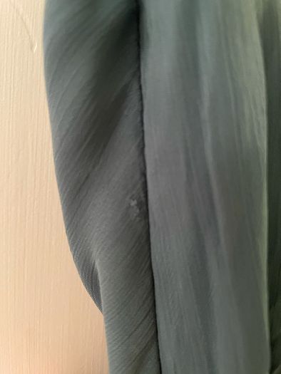 Brand new principles dusky sage green below knee chiffon dress - size 12