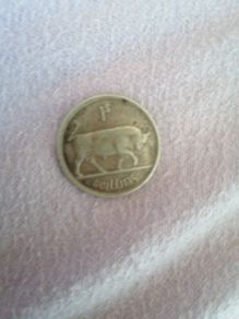 1935 Irish Silver One Shilling Coin