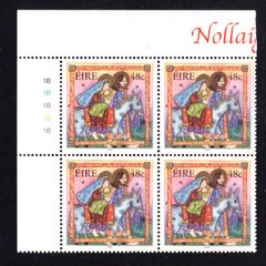 2003 Ireland Christmas 48cCommemorative Stamp Plate Block 1B1B1B1B1B Mint Never Hinged (MNH)