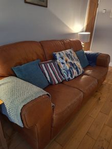 Italian Leather 3 seat Sofa
